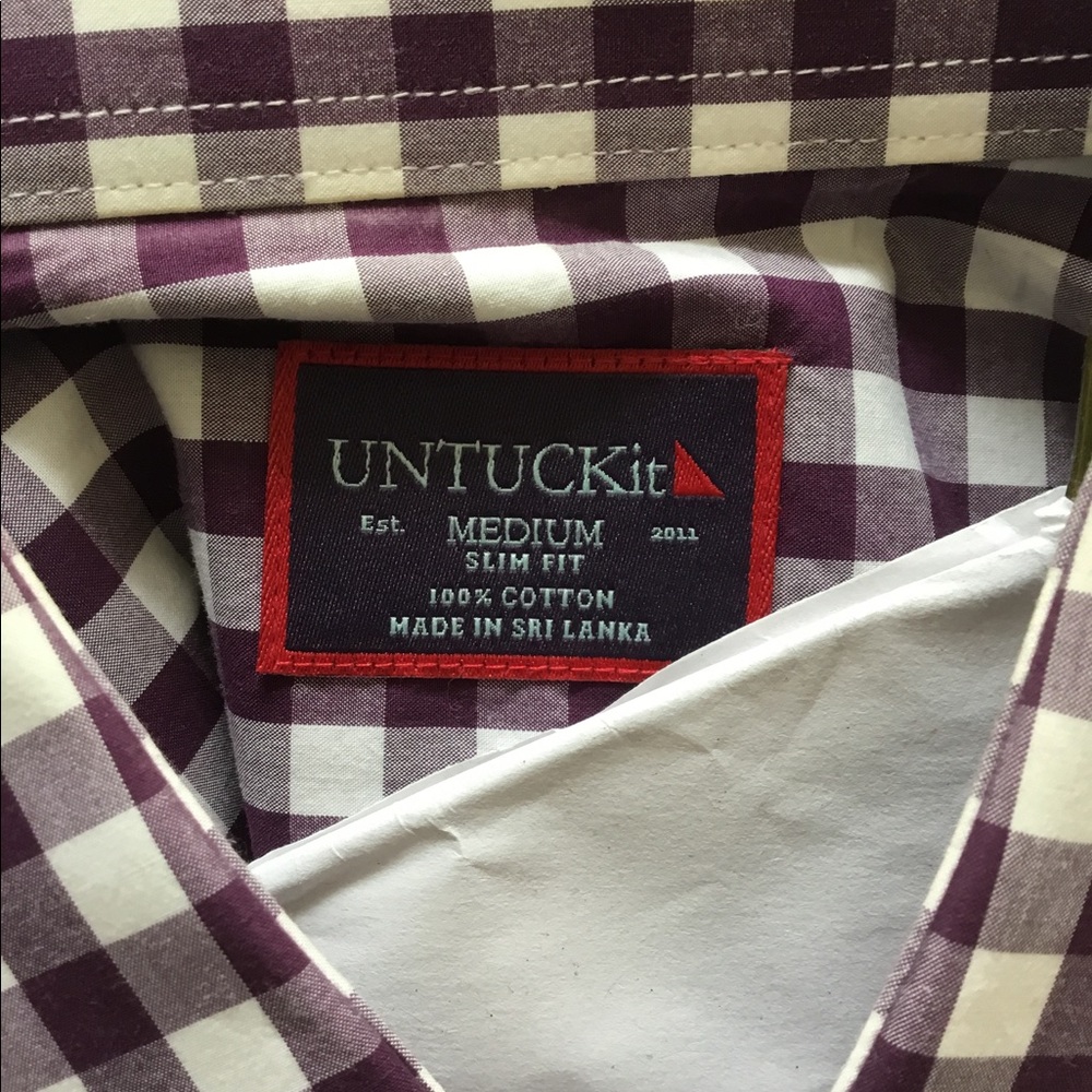 NWOT UntuckIt Button Down - Picture 3 of 3